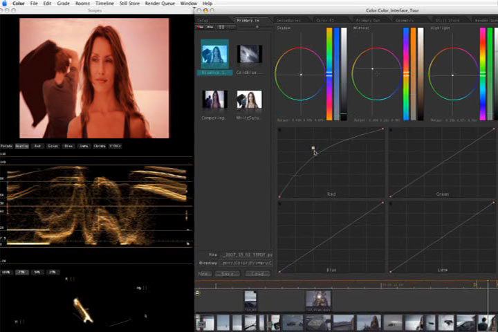 Ajustes primarios en Final Cut Color